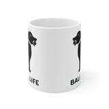 Ball is Life Ceramic Mug - Black Dog