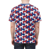 Red White and Blue Dog Shirt