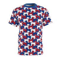 Red White and Blue Dog Shirt
